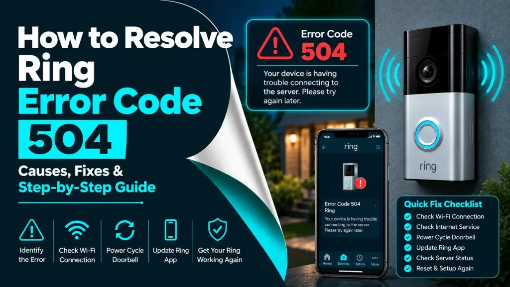How to Resolve Ring Error Code 504