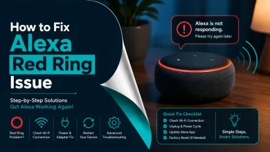 How to Fix Alexa Red Ring Issue