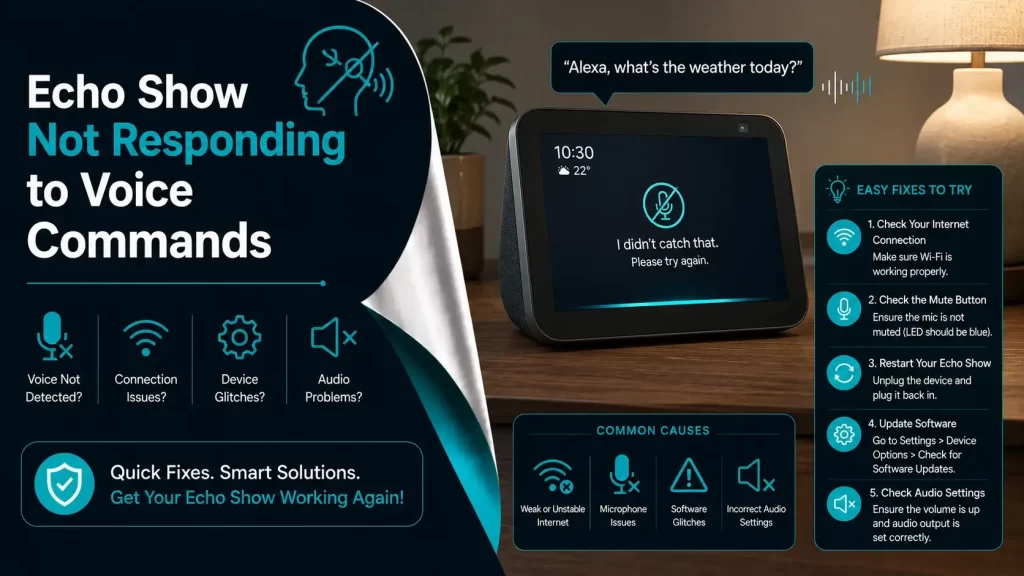 How to fix Echo Show Not Responding to Voice Commands