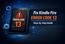 Kindle Fire Error Code 13