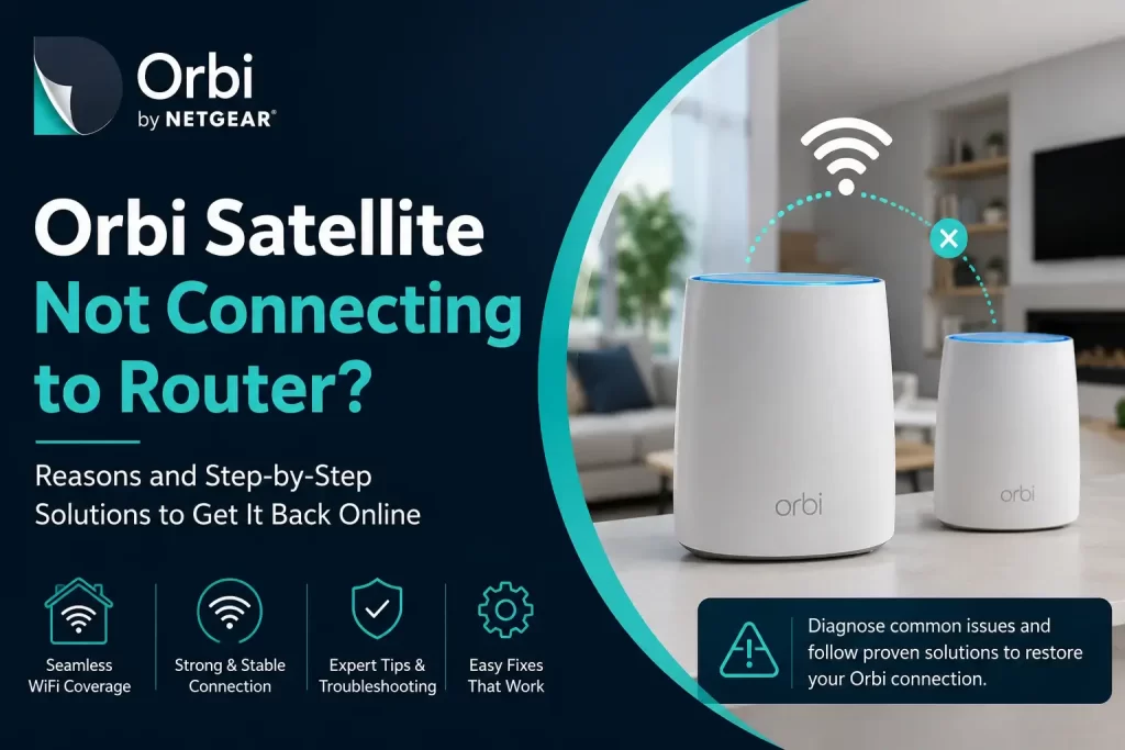 Orbi Satellite Not Connecting To Router