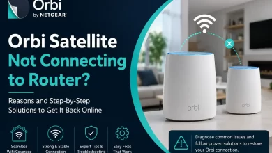 Orbi Satellite Not Connecting To Router