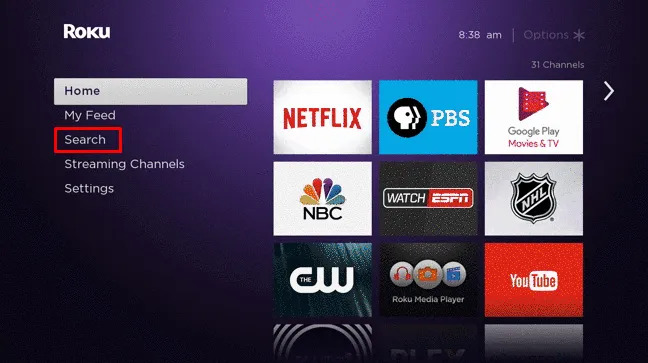 search-on-roku