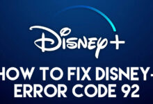 Disney plus error code 92