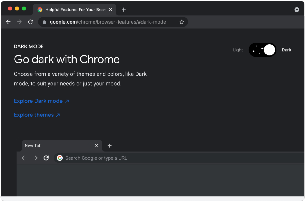 Chrome Dark Mode