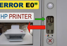E0 HP Printer Error
