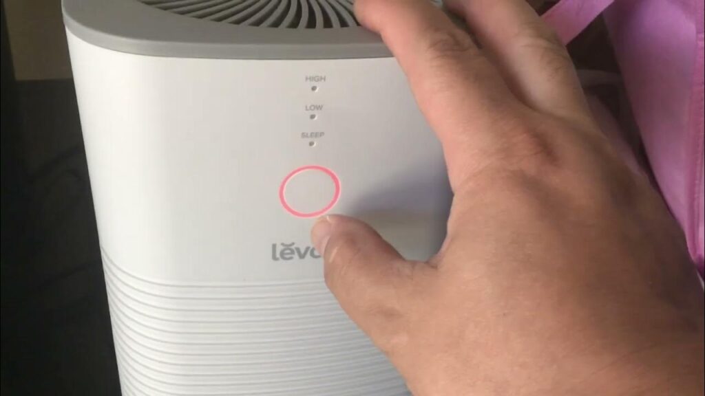 Levoit Air Purifier Red Light