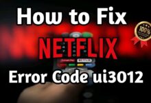 Netflix Error Code ui3012