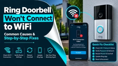 Ring Doorbell Won't Connect to WiFi - steps to connect