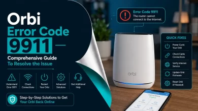 Fix Orbi Error Code 9911