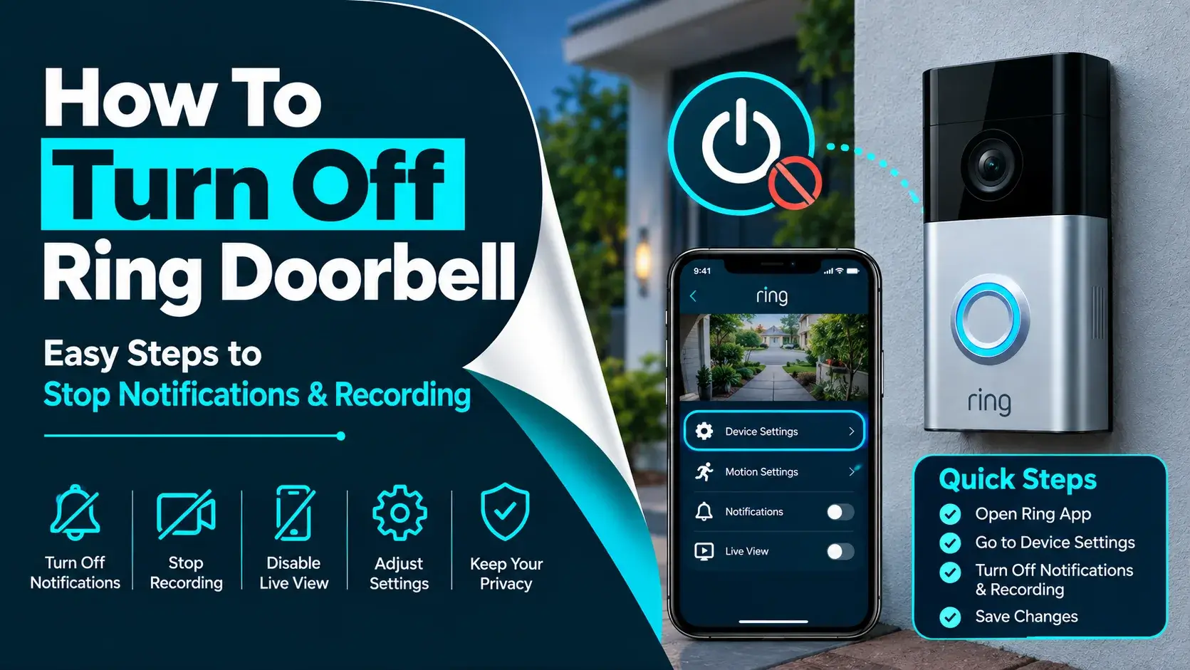 How To Turn Off Ring Doorbell - Disable Ring Doorbell