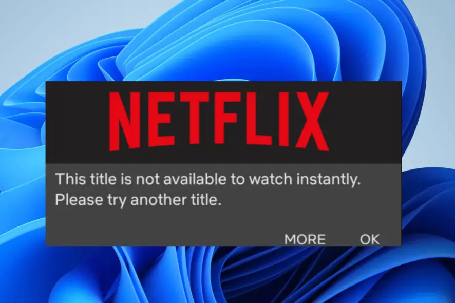 Netflix Not Loading Titles