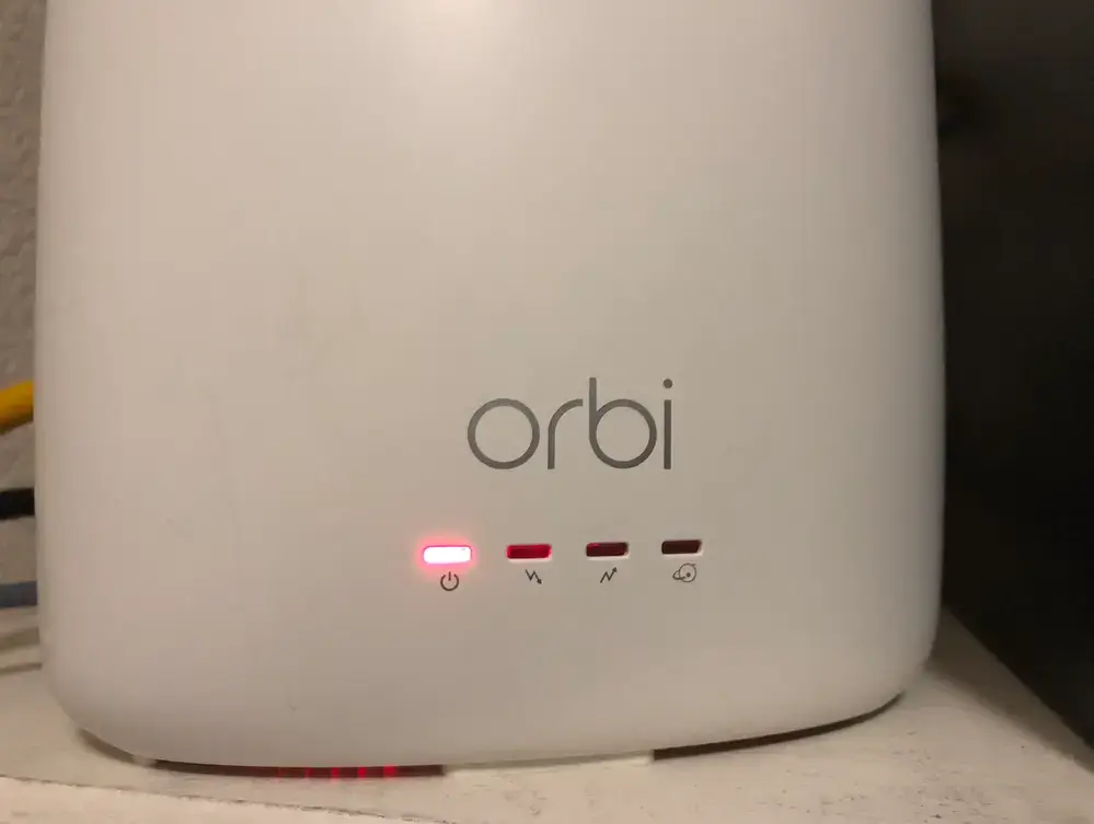 Orbi Router Red Light Error