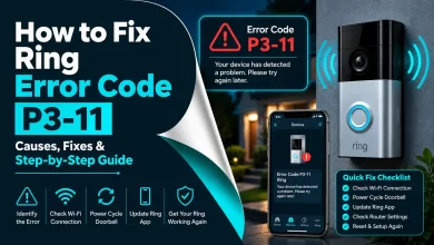 How to fix Ring error code P3-11