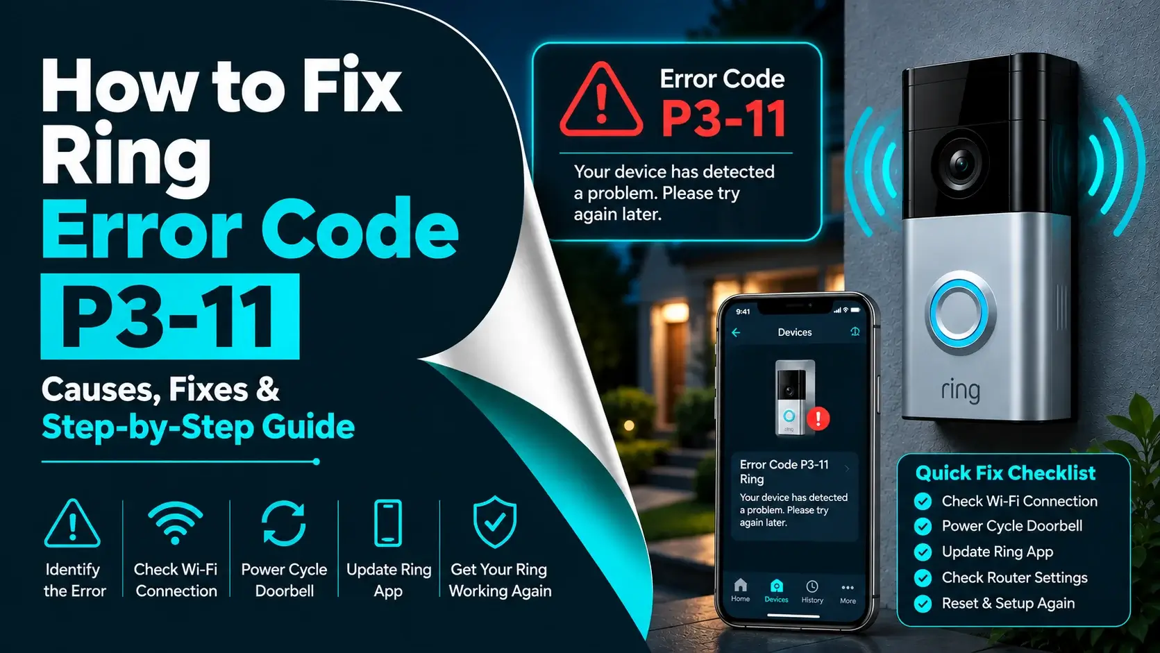 How to fix Ring error code P3-11