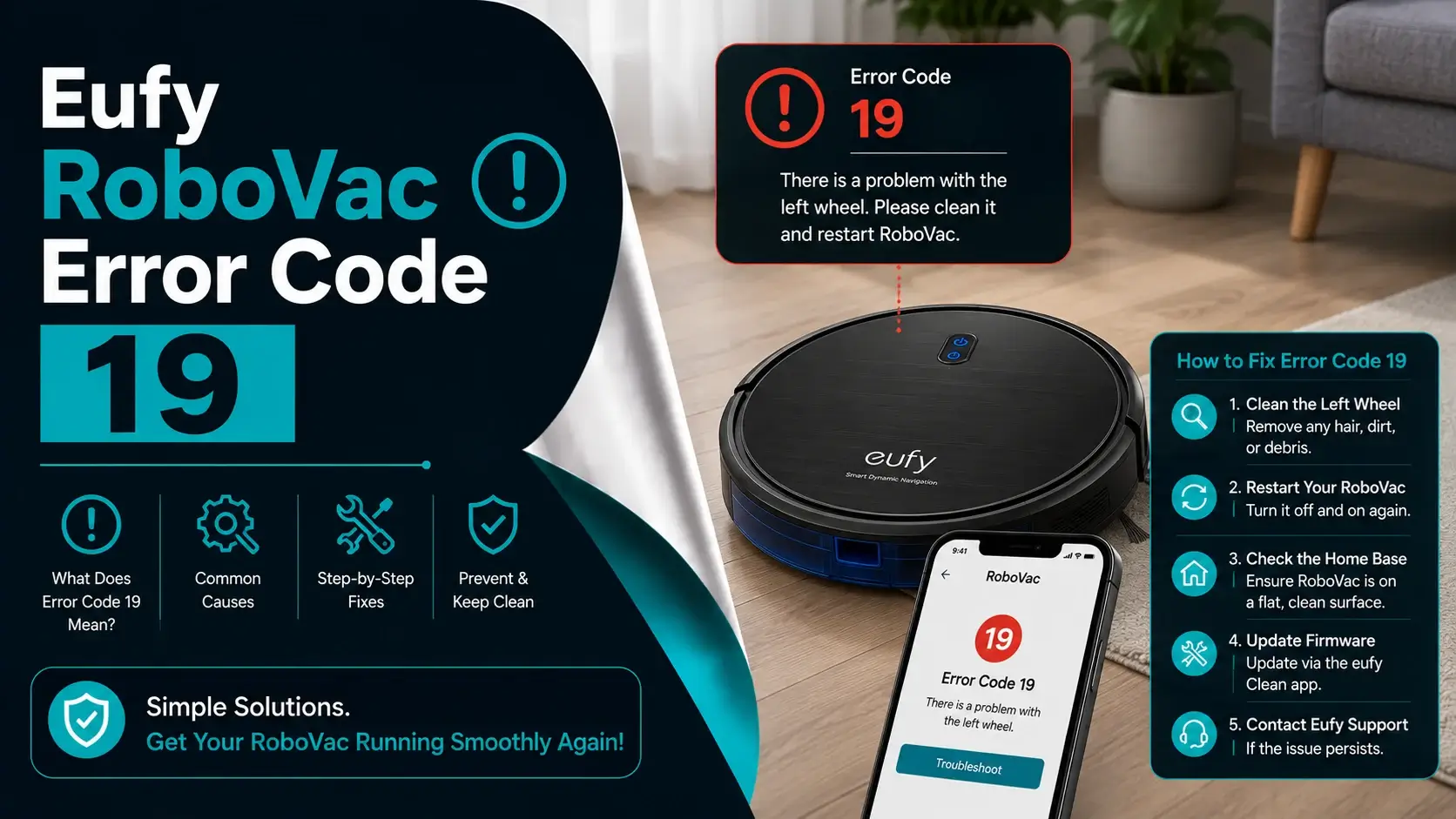How to Fix Eufy RoboVac Error Code 19