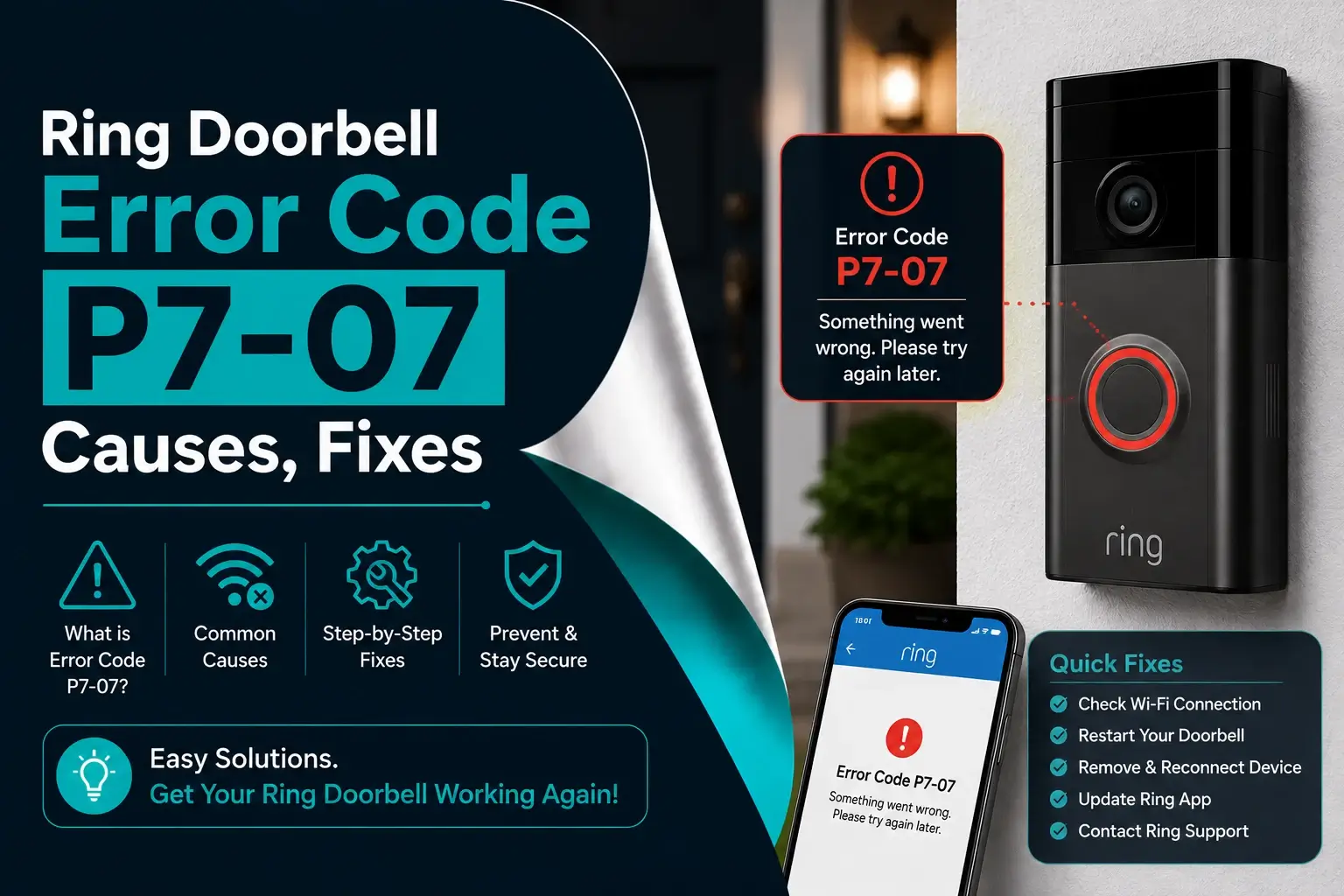 How to Fix Ring Doorbell Error Code P7-07