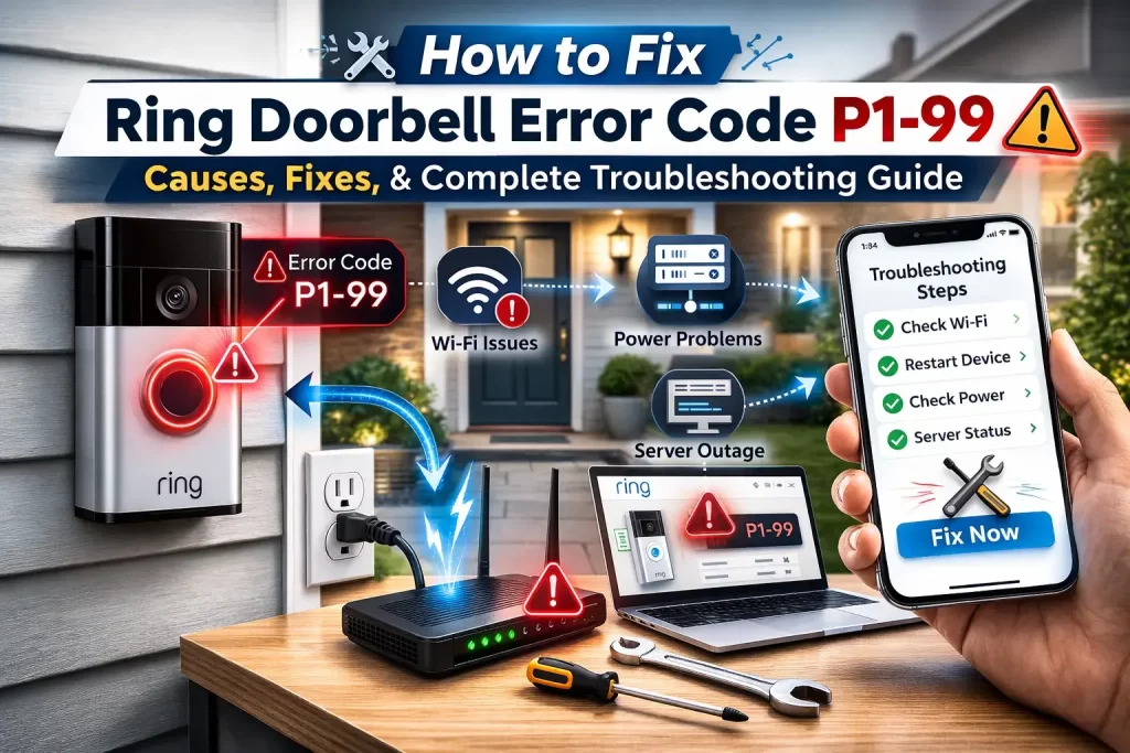 Ring Doorbell Error Code P1-99