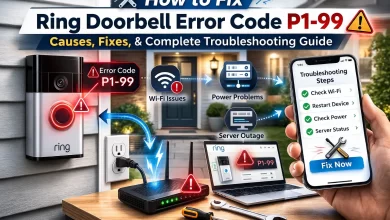 Ring Doorbell Error Code P1-99